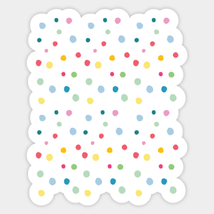 Painted Polka Dot Pattern Sticker